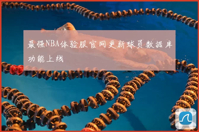 最强NBA体验服官网更新球员数据库功能上线